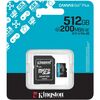 Карта памяти Kingston Canvas Go! Plus MicroSD + SD адаптер (SDCG4/512GB), 512 Гб вариант - 3