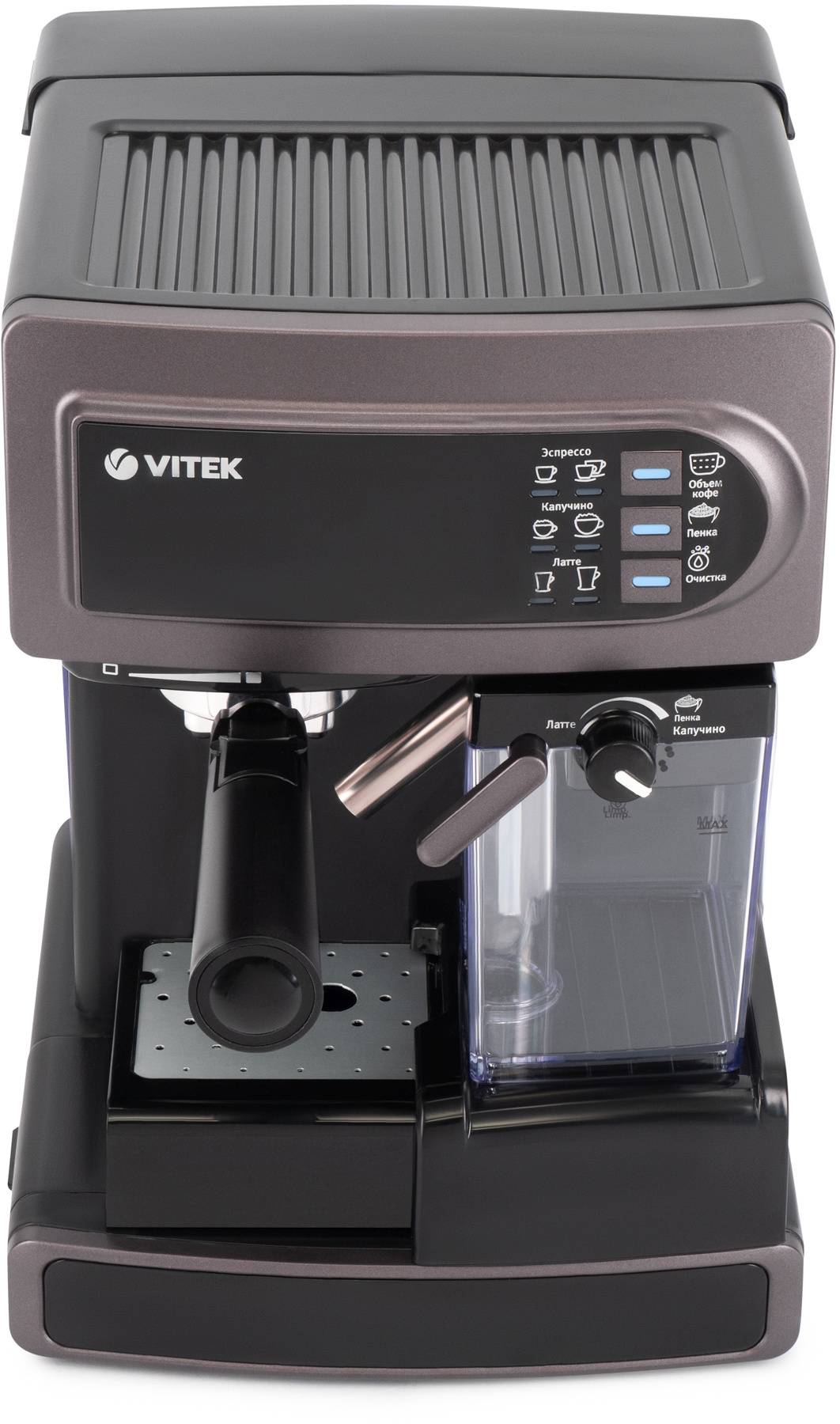 Кофеварка рожковая Vitek VT-1517 VT, Фиолетовый детальное изображение - 4