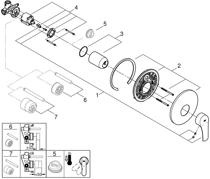 Смеситель Grohe Eurosmart 33556003 №4