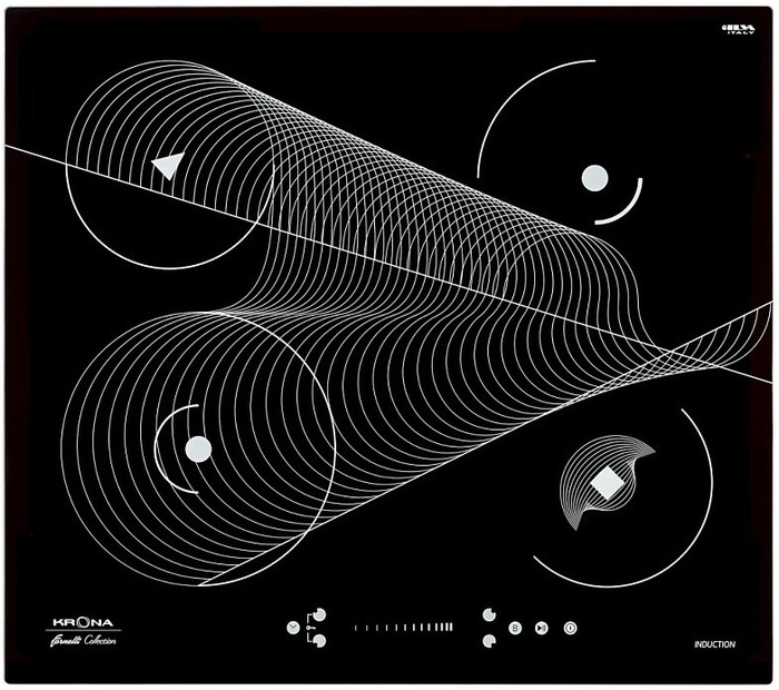 Варочная поверхность Krona MERIDIANA 60 BL, Черный №2