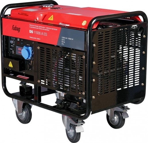 Генератор дизельный с воздушным охлаждением FUBAG DS 11000 A ES 838213, открытый, 10 кВт, Красный детальное изображение - 2
