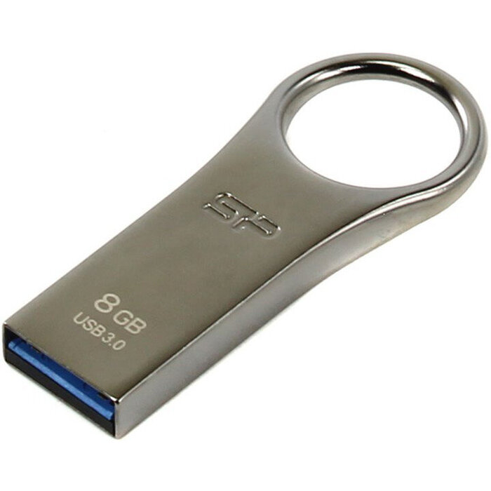 USB Flash накопитель Silicon Power Jewel J80 (SP008 ГБUF3J80V1T) 8 ГБ, серебряный №1