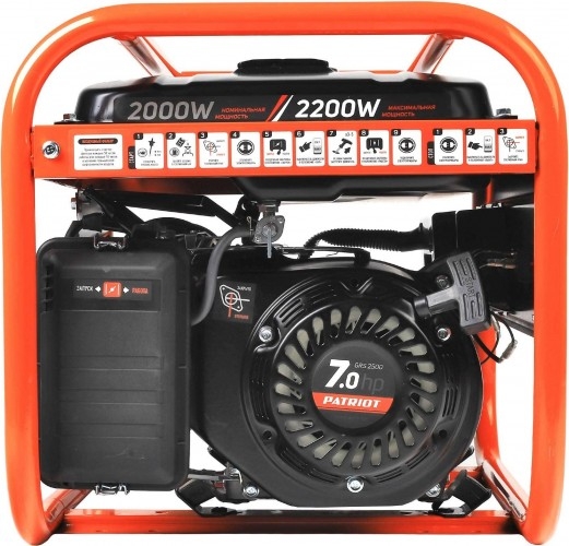 Генератор бензиновый PATRIOT GRS 2500 476102230, 2 кВт, Оранжевый детальное изображение - 8