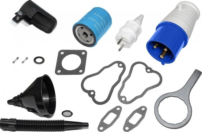 Генератор дизельный с воздушным охлаждением ТСС SDG 12000EHA 100057, открытый, 11 кВт, Синий №6