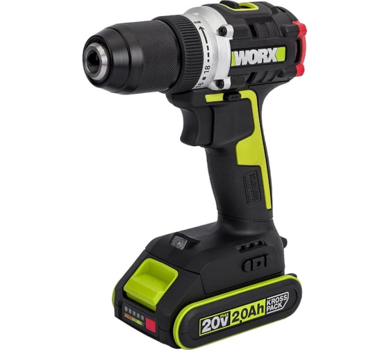 Аккумуляторная дрель-шуруповерт WORX Professional WU182, 20 В, 60 Нм, 2 А·ч детальное изображение - 2