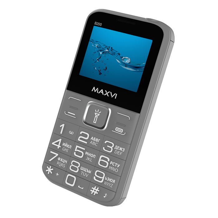Мобильный телефон MAXVI B200, 32 Мб, Серый, Dual micro-SIM детальное изображение - 4