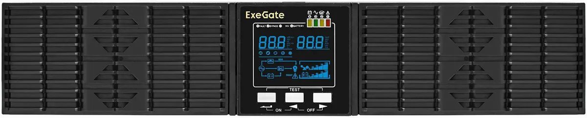 ИБП ExeGate PowerExpert ULS-575-6kVA.LCD.AVR.T.USB.RS232.SNMP.2U детальное изображение - 2