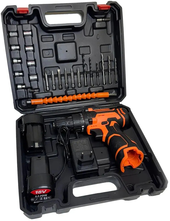 Аккумуляторная дрель-шуруповерт IronMaster IM-SD18V, 18 В, 30 Нм, 2 А·ч №4