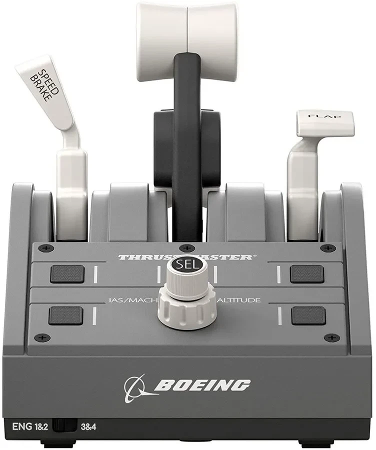 Блок рычагов ThrustMaster TCA Quardrant Boeing Edition, Серый детальное изображение - 3