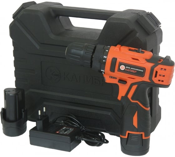Аккумуляторная дрель-шуруповерт Калибр ДА-12/2, 12 В, 15 Нм, 2 А·ч детальное изображение - 5