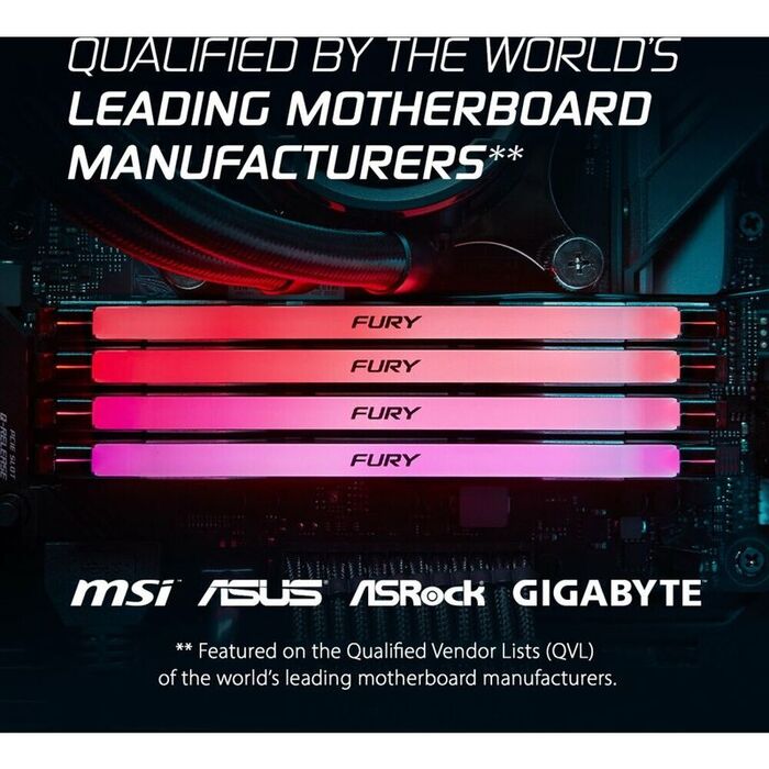 Оперативная память Kingston Fury Renegade RGB DDR5 6400MHz, KF564C32RSAK2-64, 2x32 Гб KIT, 64 Гб №5