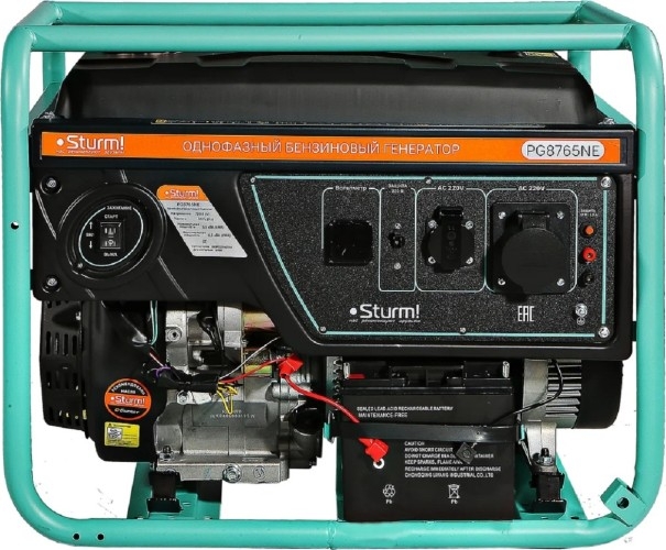 Генератор бензиновый Sturm PG8765NE, 5.5 кВт, Зеленый детальное изображение - 5