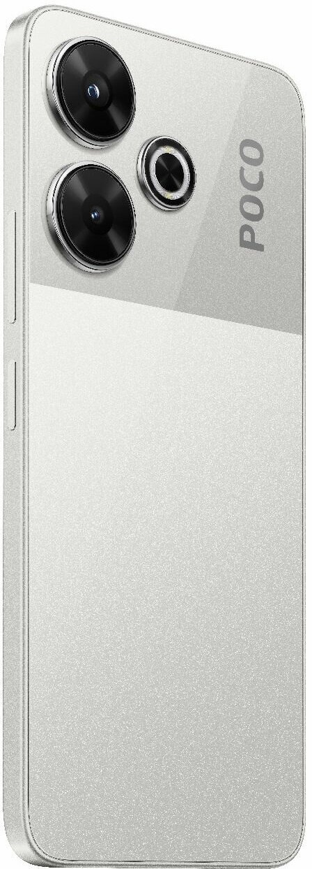 Смартфон Xiaomi POCO M6 256 ГБ, Серебристый, Dual nano-SIM детальное изображение - 5