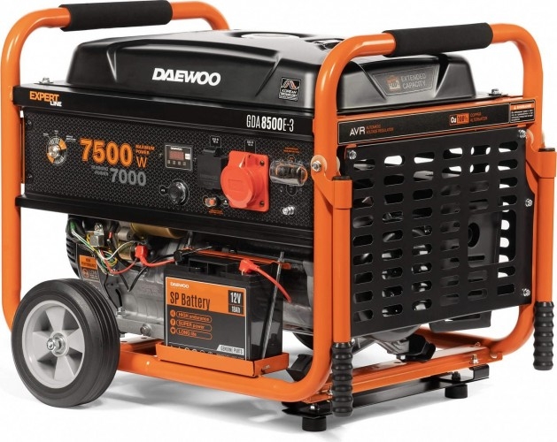 Генератор бензиновый DAEWOO GDA 8500E-3, 7 кВт, Оранжевый детальное изображение - 3