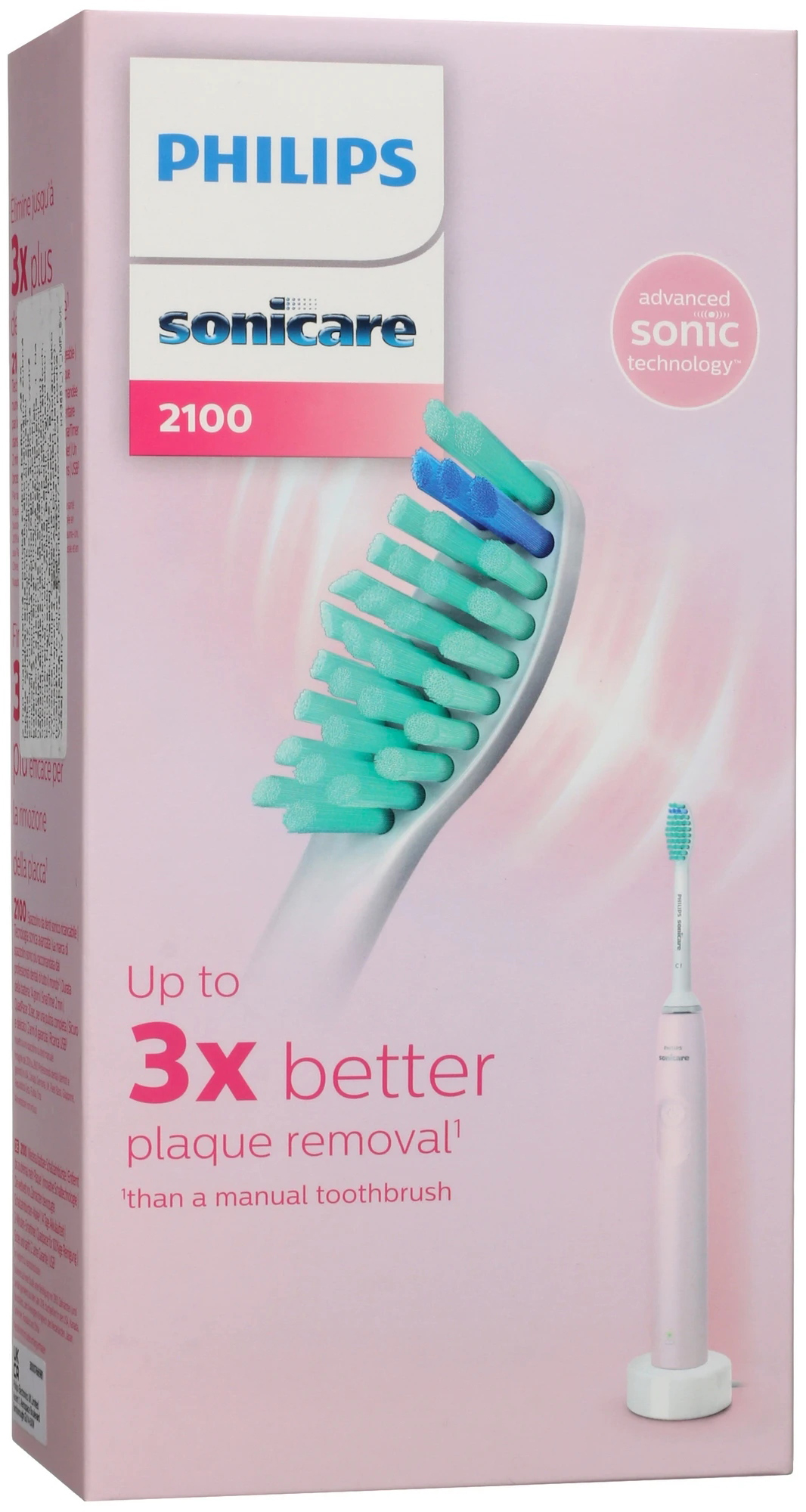 Электрическая зубная щетка Philips Sonicare 2100 Series, Розовый детальное изображение - 6