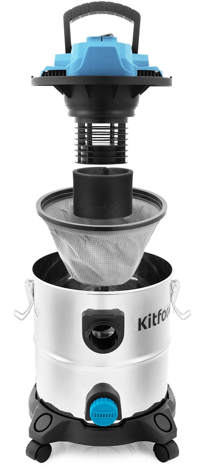 Пылесос KITFORT KT-548, Синий детальное изображение - 3