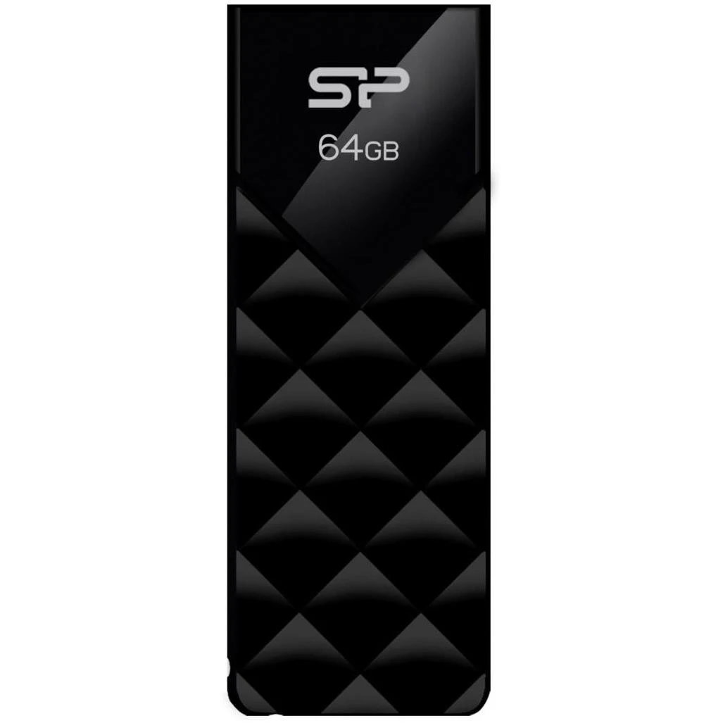 USB Flash накопитель Silicon Power Blaze B03 (SP064 ГБUF3B03V1K) 64 ГБ, черный детальное изображение - 1