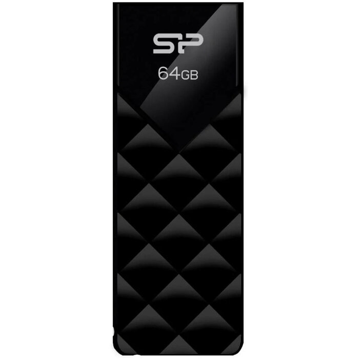 USB Flash накопитель Silicon Power Blaze B03 (SP064 ГБUF3B03V1K) 64 ГБ, черный №1