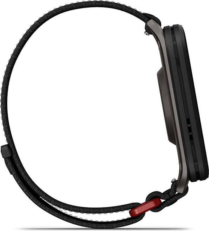 Смарт-часы Garmin Venu X1 46 мм, Черные с серой титановой крышкой, черным нейлоновым ремешком ComfortFit №8