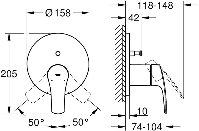 Смеситель Grohe Eurosmart 24043003 №6