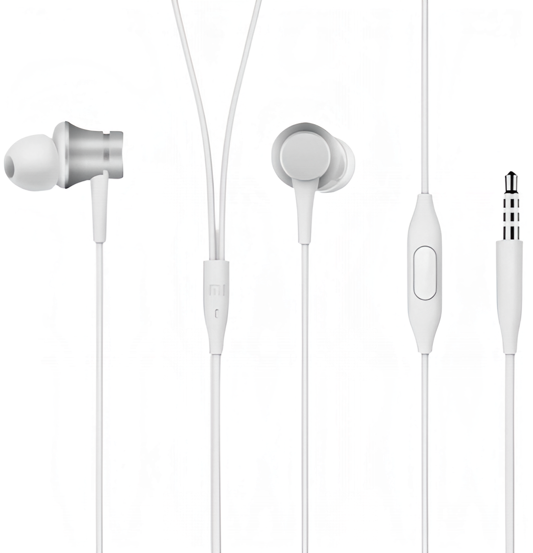 Наушники Xiaomi Mi In-Ear Headphones Basic, Серебристый детальное изображение - 1
