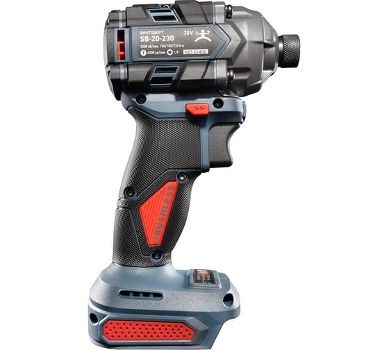 Винтоверт КВТ SB-20-230 без АКБ и ЗУ ПРОФИ с быстрозажимным патроном 1/4 НЕХ 104535, 20 В, 230 Нм детальное изображение - 3