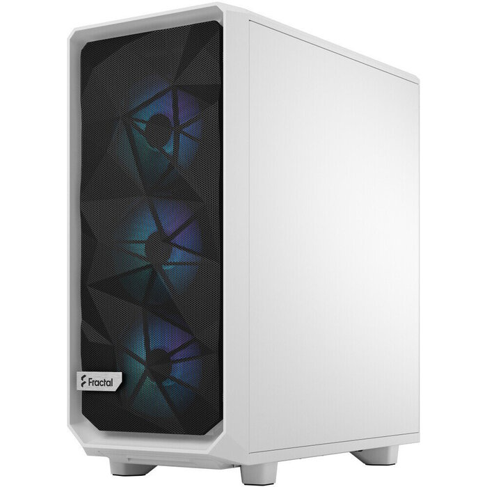 Корпус Fractal Design Meshify 2 Compact RGB TG Clear Tint, Белый №3