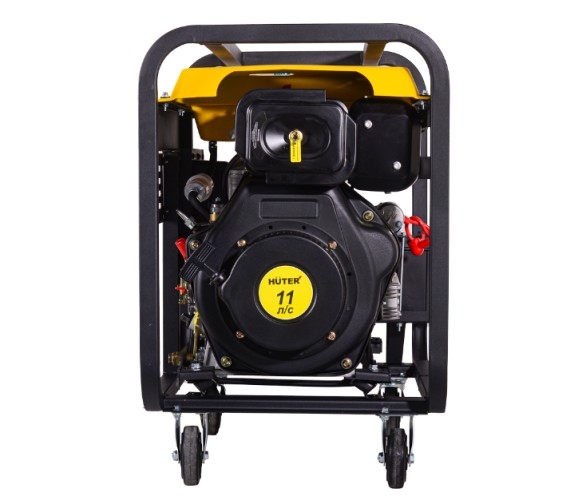 Генератор дизельный с воздушным охлаждением HUTER LDG 7000LXA 64/2/8, открытый, 5 кВт, Желтый детальное изображение - 2