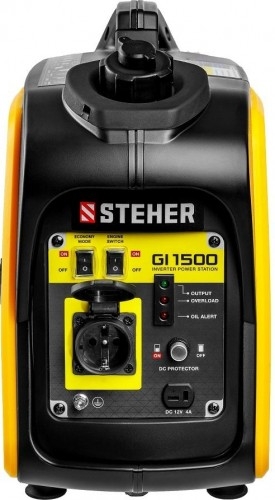 Генератор бензиновый STEHER GI-1500, 1 кВт, Желтый детальное изображение - 3