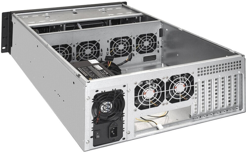 Серверный корпус ExeGate Pro 4U650-010/4U4139L/1000PAS, 1000 Вт, Черный детальное изображение - 3