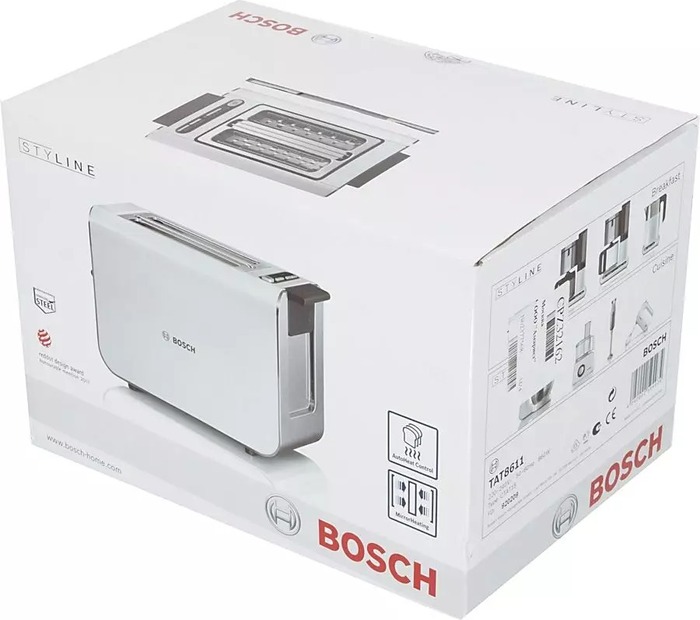 Тостер Bosch TAT8611, Белый №7