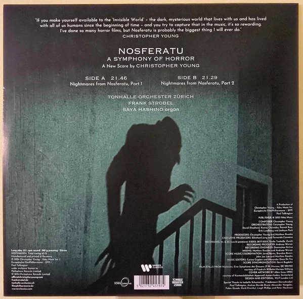Виниловая пластинка Christopher Young – Nosferatu (A Symphony Of Horror) LP детальное изображение - 2
