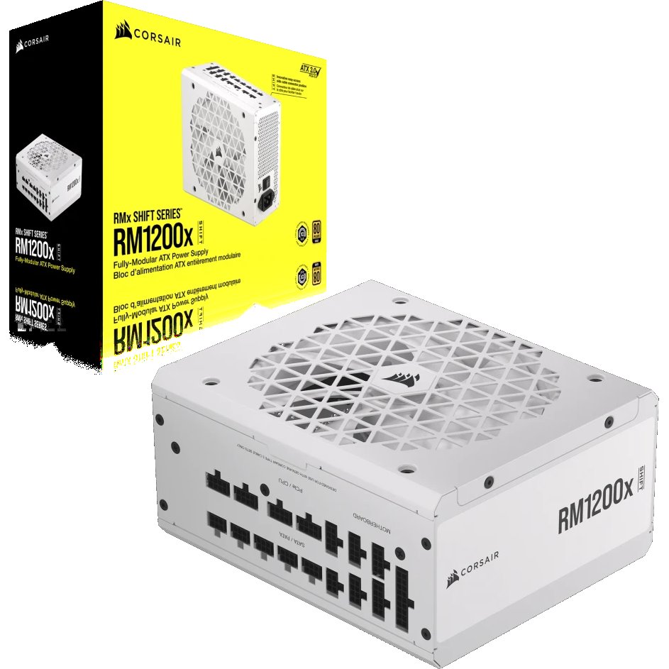 Блок питания Corsair RM1200x SHIFT (CP-9020276-UK), 1200 Вт, Белый детальное изображение - 5