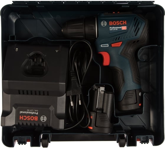 Аккумуляторная дрель-шуруповерт Bosch GSR 12V-30, 12 В, 30 Нм, 2 А·ч, 06019G9020 детальное изображение - 9