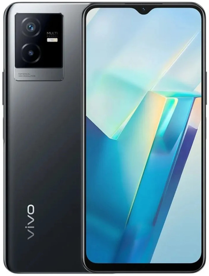 Смартфон Vivo T2x 128 ГБ, RAM 6 ГБ, Черный, Dual nano-SIM №1