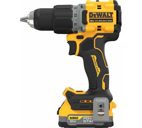 Аккумуляторная дрель-шуруповерт DeWALT DCD800E2T-QW, 18 В, 90 Нм, 1.7 А·ч детальное изображение - 2