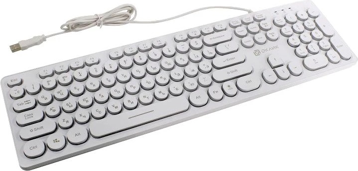 Клавиатура Oklick 420MRL, Белый детальное изображение - 2