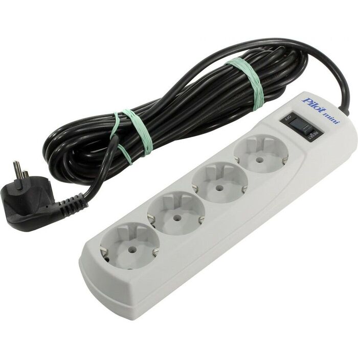 Сетевой фильтр Pilot mini, 10 м, Белый №1