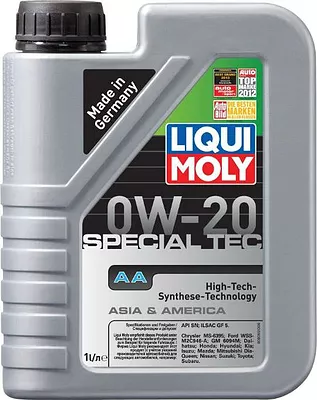 Моторное масло Liqui Moly Special Tec AA 0W-20, 1 л детальное изображение - 1