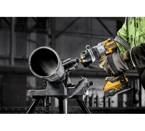 Аккумуляторная ударная дрель-шуруповерт DeWALT DCD1007H2T-QW, 18 В, 169 Нм, 5 А·ч детальное изображение - 7