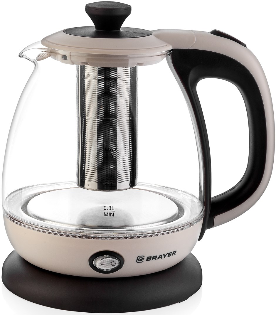 Электрический чайник Brayer BR1046 1 л, Бежевый детальное изображение - 1