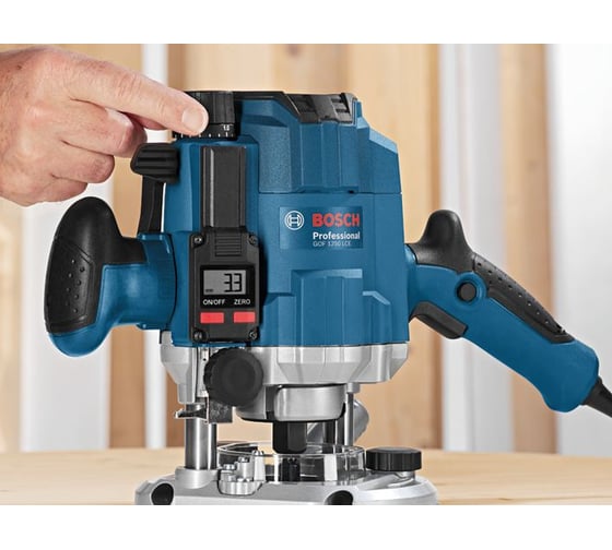 Фрезер Bosch GOF 1250 LCE 0.601.626.101, 1250 Вт, Голубой детальное изображение - 3