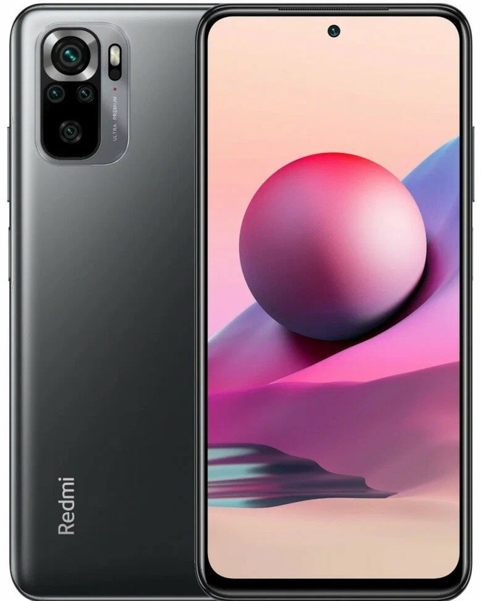 Смартфон Xiaomi Redmi Note 10S 128 ГБ, Серый оникс, Dual nano SIM №1