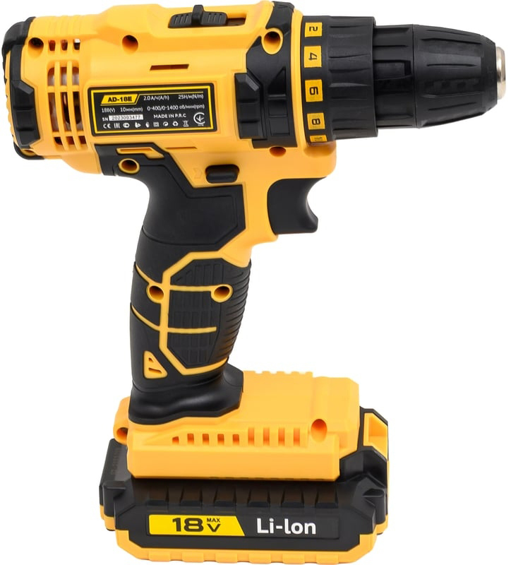 Аккумуляторная дрель EDON Ad-18e набор 20222, 2 акб, 25 Нм, 18 В детальное изображение - 2