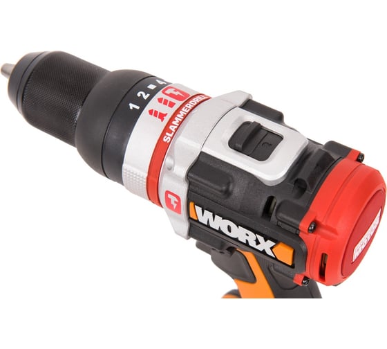 Аккумуляторная бесщеточная ударная дрель-шуруповерт WORX WX354, 20 В, 60 Нм, 2 А·ч детальное изображение - 4