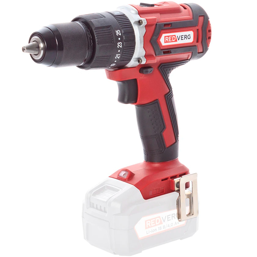 Аккумуляторная дрель-шуруповерт REDVERG RD-IS18BLC/U 6672873, 18 В, 60 Нм, б/а детальное изображение - 1