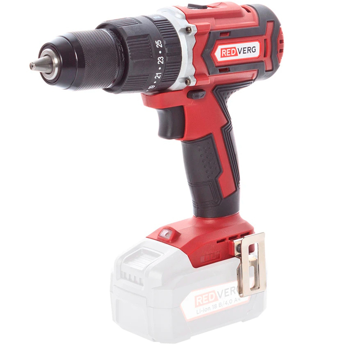 Аккумуляторная дрель-шуруповерт REDVERG RD-IS18BLC/U 6672873, 18 В, 60 Нм, б/а №1