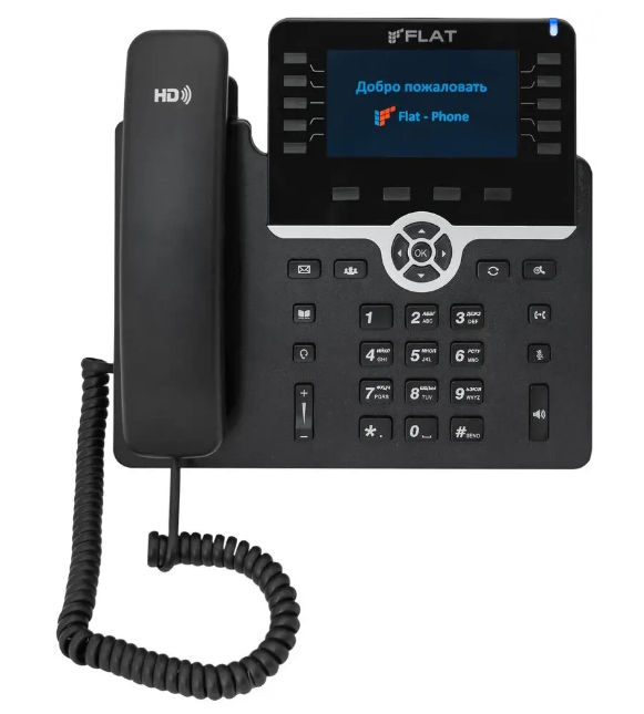 VoIP-телефон Flat-Pro Flat-Phone B10P, Черный детальное изображение - 1