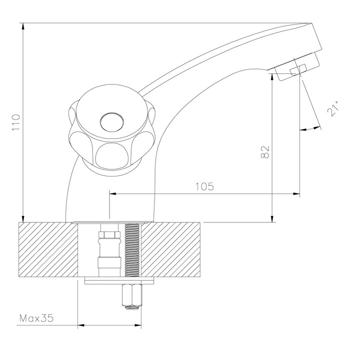 Смеситель Decoroom DR45011R №2