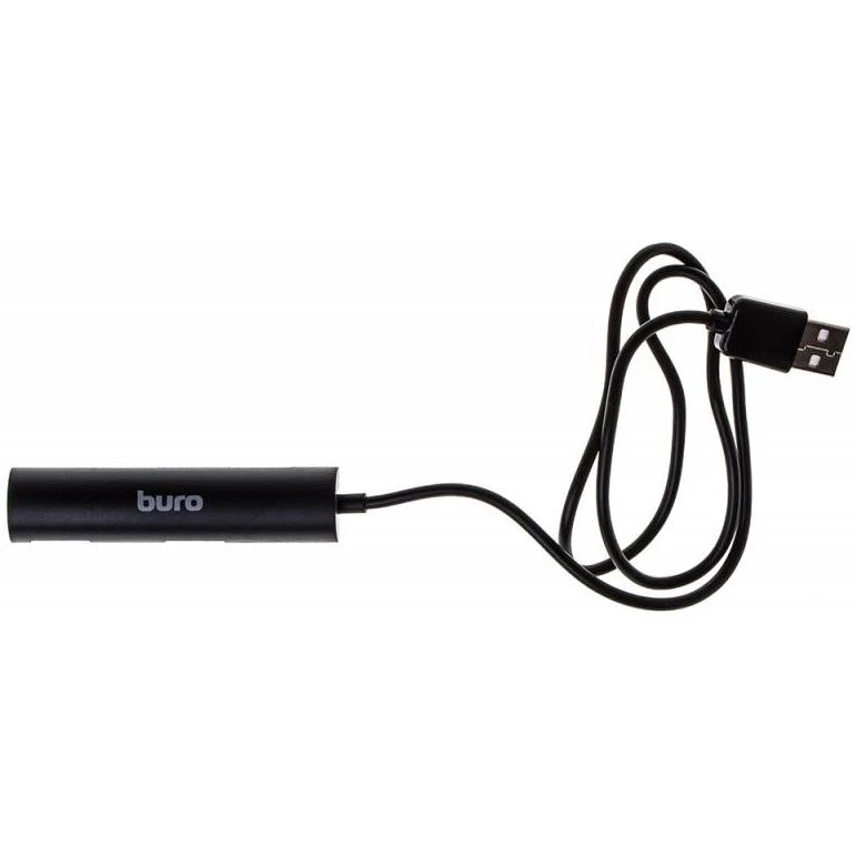 USB-концентратор Buro BU-HUB4-0.5R-U2.0, Черный детальное изображение - 1